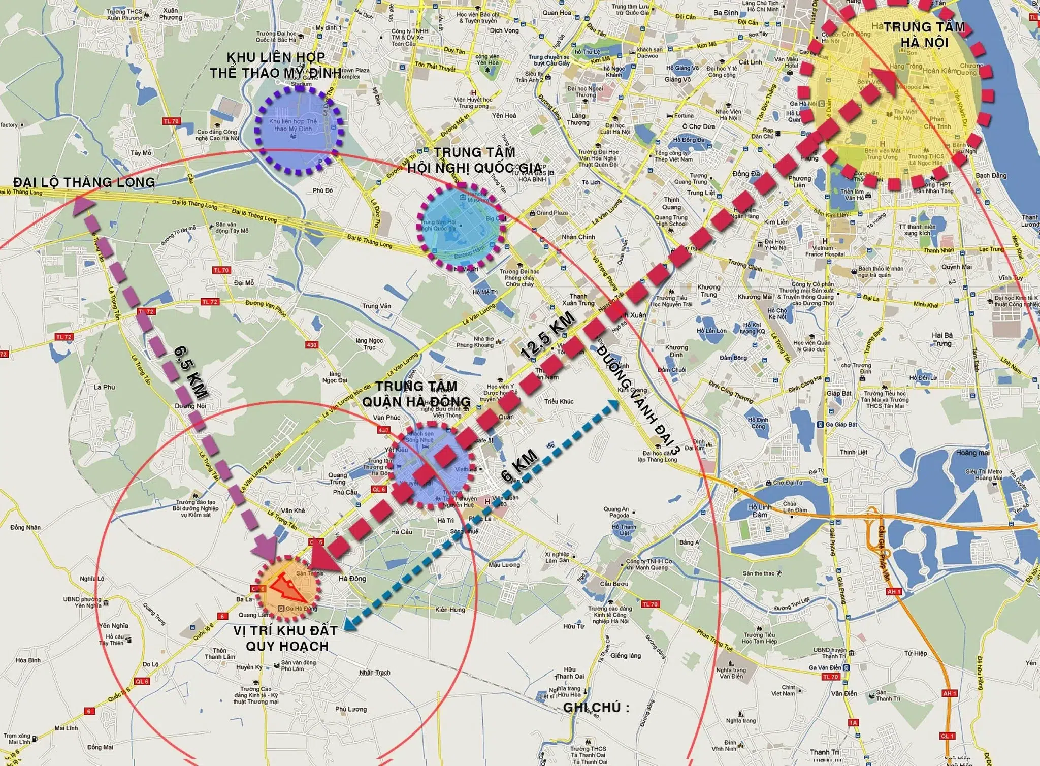 Vi tri du an van la sudico ha dong